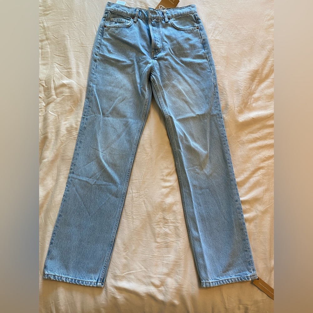 Reformation Cynthia High Rise Straight Jeans Tahoe 27